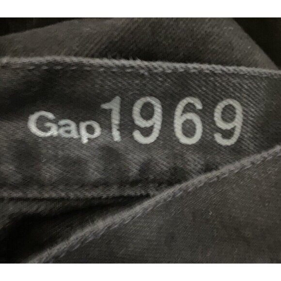 Gap 1969 Jeans Mens 36 x 32 Faded Black Standard Straight Fit Dark Wash Denim - Picture 5 of 7